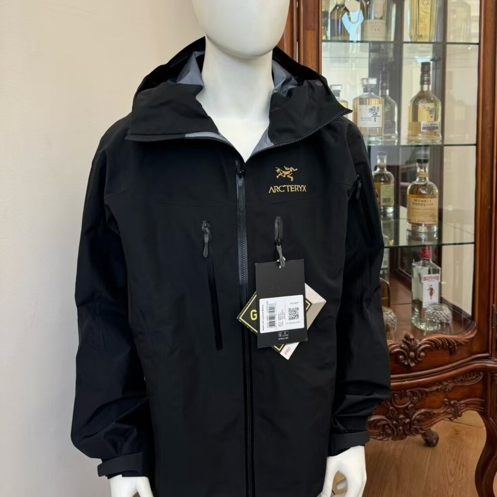 Alpha SV Jacket, Black and Gold, Unused
